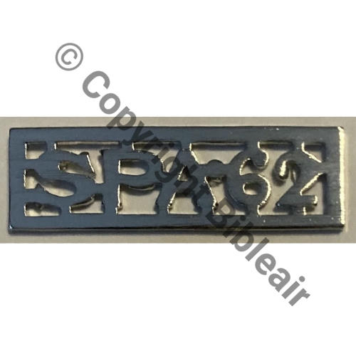 062  BARETTE CENTENAIRE SPA.62  PATCH PRODUCTION (non marque) 2Molettes Dos lisse Src.guilloune 33Eur(x3) 